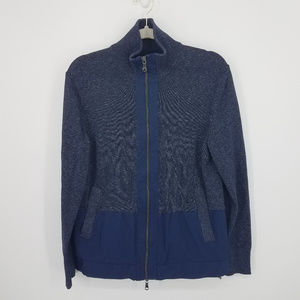 Banana Republic Zip up Sweater Jacket Navy